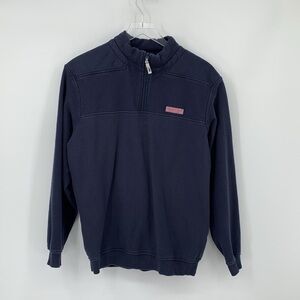 Vineyard Vines Shep shirt quarter zip pullover sweatshirt top navy blue men M